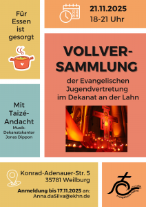 Mehr über den Artikel erfahren EJVD-Vollversammlung am 21.11.2025